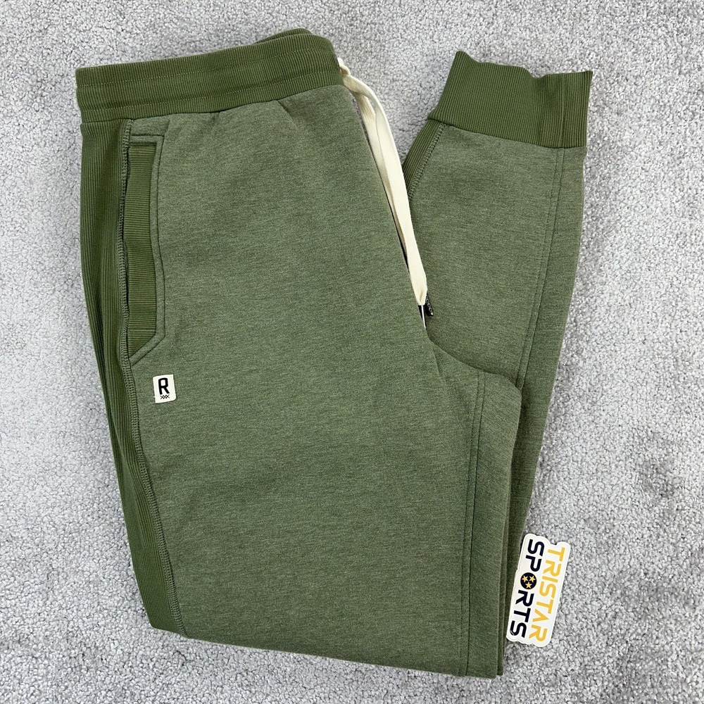 Rhone Pants Mens Large Green Knit Heritage Sweatpants Jogger Athletic Comfort